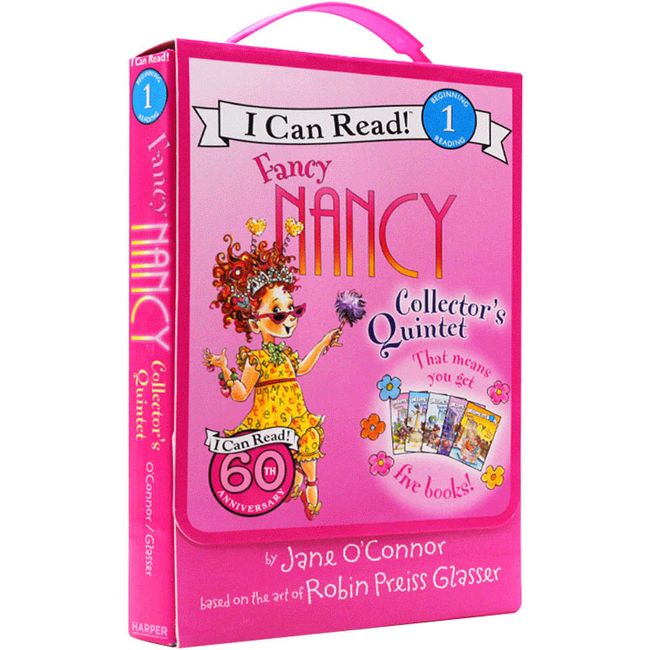 漂亮的南希 5册套装 英文原版绘本 I Can Read第一阶段系列 Fancy Nancy 英文版进口书籍 儿童英语启蒙读物 O'Connor, Jane