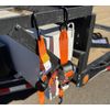 2 Pack Orange 2"x10' Auto Retractable Ratchet Straps with S Hook Tiedowns
