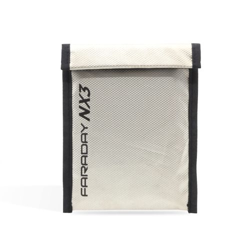 FARADAY DEFENSE 5" x 7" NX3 Triple Layer Cyber Fabric Faraday Bag Sleeves Pouch Signal Shielding, Anti-Hacking, Anti-Tracking, EMP Bag