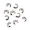 Sterling Silver Crimp Bead Covers 4mm (10)