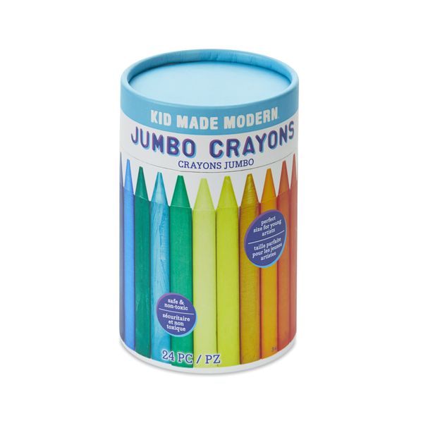 Art Supplies - Kid Made Modern Jumbo Crayons (Set of 24) For Ages 3 and up