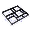 Cocoarm Concrete Paving Mold, Plastic, Black, Rectangular, Moulding, Garden Path Pattern, Paving Stone, Stencil