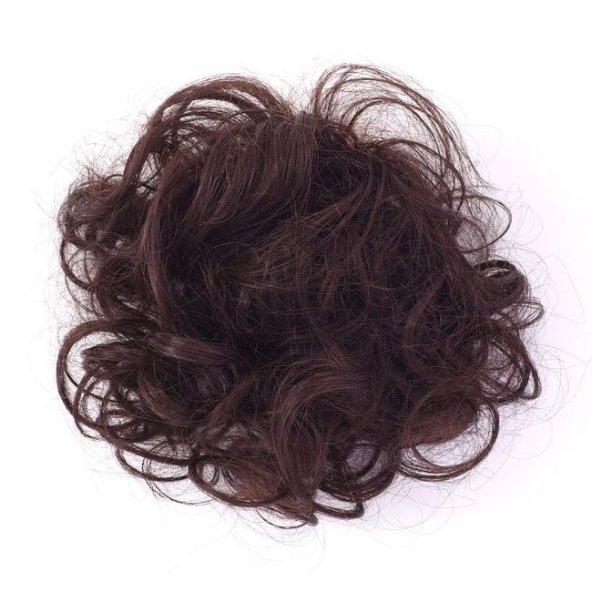 Priscilla Girls Scrunchie Wig Dolly Curl GVS-03 Heat Resistant TDB Dark Brown