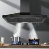 36 in Kitchen Wall Mount Range Hood 450CFM 3-Speed Mechanical  Control Black