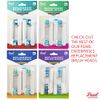 Oral-B Compatible Replacement Toothbrush Heads Double Clean for Oralb Braun Electric Toothbrush Replacement Heads for Oral B Pro, 1000, 8000, 9000, Sonic, Adults, Kids, Vitality, Dual (4)