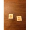 Rosette Blocks Corner Bullseye 3 x 3 x 1 Maple Natural Finish Pair