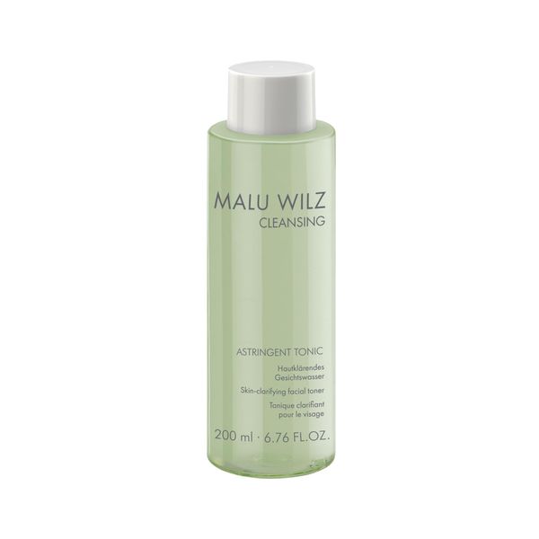 Malu Wilz Astringent Tonic 200 ml I Gesichtswasser mit Hefeproteinen & erfrischendem Pfefferminzöl I Skincare After Shave I Ohne Alkohol I Vegan