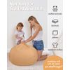 Aubliss Stuffed Animal Bean Bag Storage Chair (Solid Khaki, Large (38''))