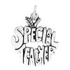 jewellerybox Sterling Silver Special Teacher Apple Charm