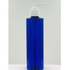 Brand New 8 oz. Brilliant Blue PET Bottle with Locking Pump - 5 PACK