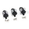 3Pcs RJ45 Waterproof Sockets IP65 Ethernet Panel Mount RJ45 Connector Black