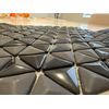 Black Triangle Matte and Glossy Mixed Mosaic Glass