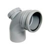 FLOPLAST 110mm Soil Ring Seal 92.5 Degree Access Bend - Grey