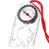 BlingKingdom Multifunctional Waterproof Navigation Compass Map Ruler Magnifier for Explorer Hiking Map Reading and Navigation with Adjustable Lanyard