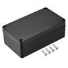 sourcing map Waterproof Junction Box ABS for Electrical Projects Black 158 x 90 x 60 mm