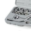 25PC 1/2" Drive Combination Socket Set Travel Size Socket Set