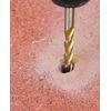 Masonry Drill Bit Set 100Pcs 1/4" Carbide Tip Golden Flute Drill Concrete Stone