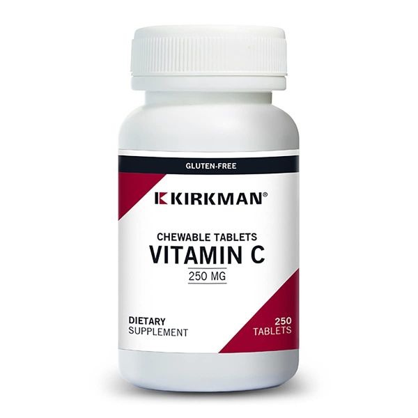 Kirkman Labs Vitamin C 250 mg Chewable Tablets with Stevia-250 Count