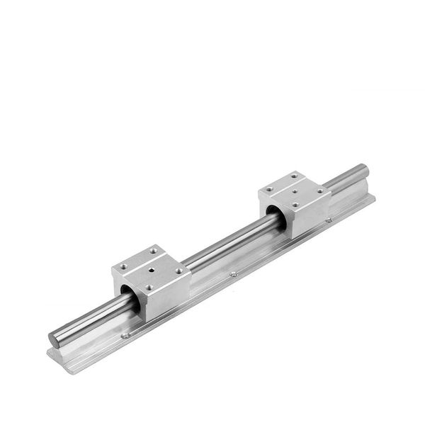 Mssoomm SBR12-11.81 inch / 300mm 12mm Linear Motion Rail Shaft Slide Guide 1Pcs + 2Pcs SBR12UU Linear Bearing Slide Slider Pillow Block Heavy Duty for CNC Machine 3D Printer