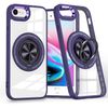 Coccoee iPhone SE 3rd Generation 2nd Generation iPhone 8 iPhone 7 Case, Back Ring, Stand Function, Clear Case, Camera Frame Metallic, TPU, Clear PC, Shockproof, Thin, Lightweight, iPhone SE3 SE2,