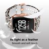 SeNool Strap Compatible with Fitbit Versa 2 / Fitbit Versa Lite/Fitbit Versa, [Silicone Bracelet], Pattern Printed Replacement Band for Fitbit Versa 2 / Versa Lite/Versa - Leopard