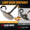 3x Front Grille Lighting Universal Car Led Light Kit Car Eagle Eye Light White