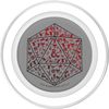 Dungeons And Dragons D20 Icon Fill PopSockets MagSafe PopGrip for iPhone