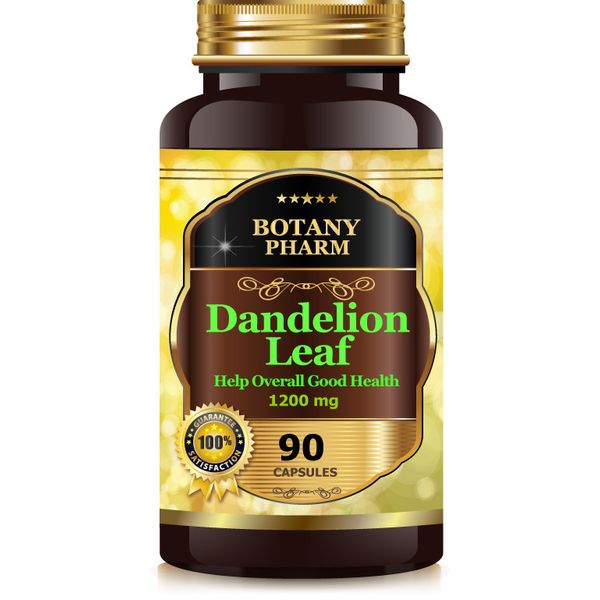 Dandelion Leaf, Cholesterol Antioxidant, Liver, Kidney Detoxification, 36,000mg