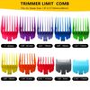 WELURE 10Pcs Hair Clipper Guards Cutting Combs for Glaker 6026 - Multiple Colors