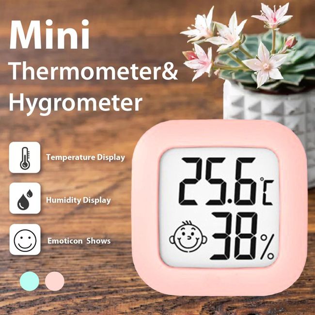 Mini Digital Thermometer Hygrometer, Indoor Thermometer Humidity
