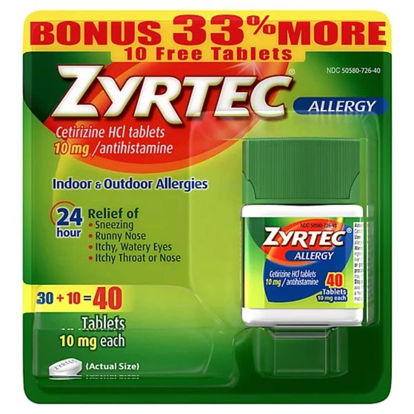 Zyrtec Bonus Pack, 40-Count by Zyrtec