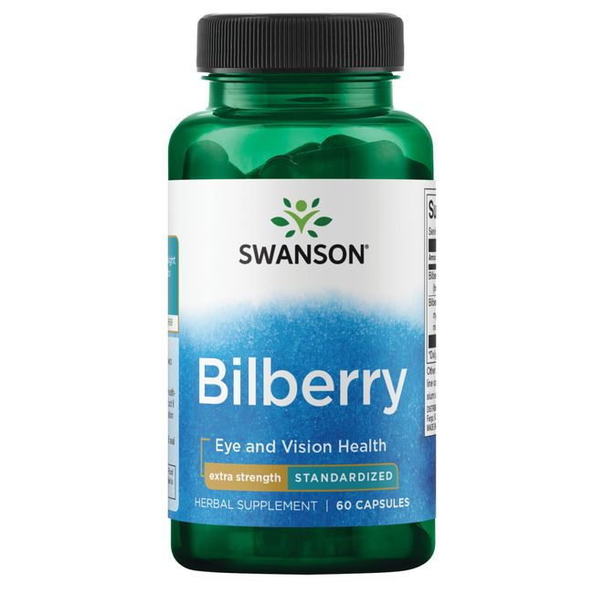 Swanson Bilberry - Extra Strength 60 Capsules