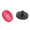 VBESTLIFE Camera Shutter Button, All Metal Shutter Release Button for Fuji X Series Camera with Rubber Ring Black Red