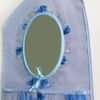 [Flowers Mirror] Blue/Wall Hanging/Wall Organizers/Wall Baskets/Baskets (11 * 18)