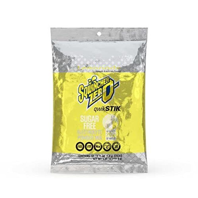 060103-LA-50 Zero Qwik Stik Sugar Free, Lemonade, .11 oz (Pack of 50)