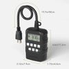BN-LINK 7 Day Outdoor Heavy Duty Digital Programmable Timer Dual Outlet 125V AC