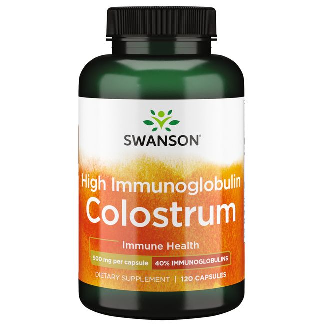 Swanson High Ig Colostrum 500 mg 120 Capsules