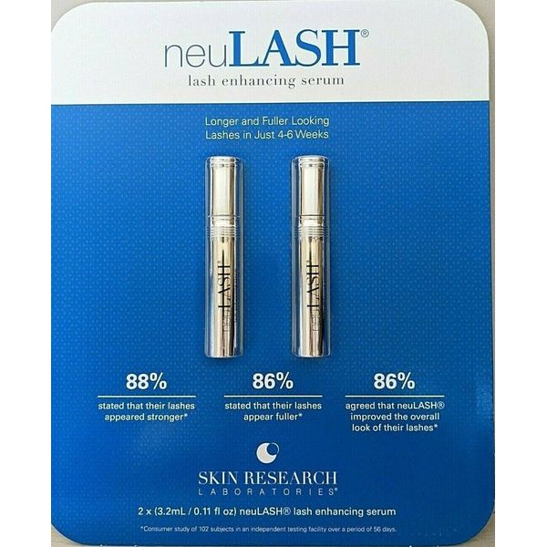 NueLASH Lash Enhancing Serum 2 X (3.2 ml) nueLash Serum Duo - New Sealed