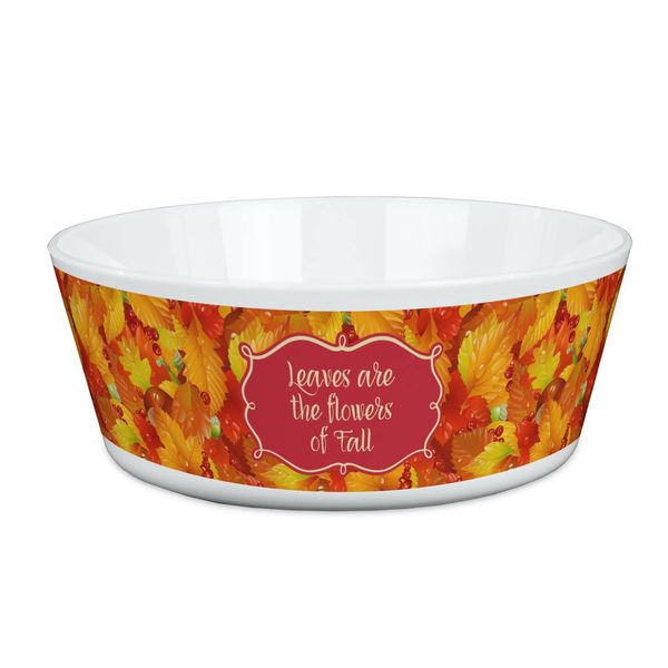 Personalized Fall Leaves Kid's Bowl