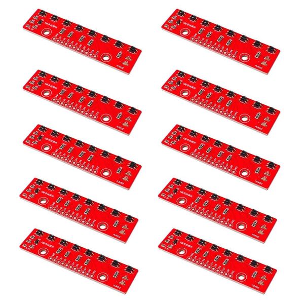 YOURRYONG 10PCS Tracking Module Infrared Detection Sensor Module DIY 8-Channel Infrared Detector Module 8bit Sensor Module