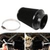 Black 3" High Flow Inlet Dry Air Filter Cold Air Intake Cone Replacement 76mm