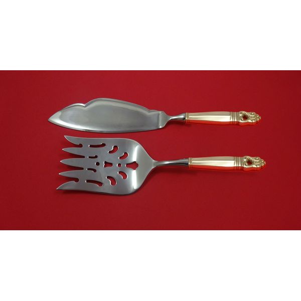 Royal Danish by International Sterling Silver Fish Serving Set 2 Pc Custom HHWS