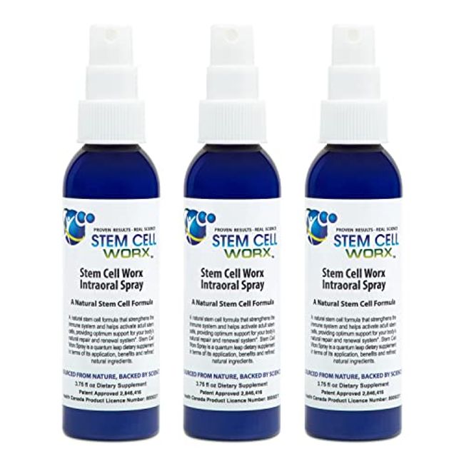 Stem Cell Supplements - 3 PK DEAL - Stem Cell Worx Stem Cell Supplement. Spray For 95% Absorption. Renew, Repair and Rejuvenate Your Own Stem Cells. Rapid Energy, Joint Pain Relief, Builds Immune System. Fast Results.