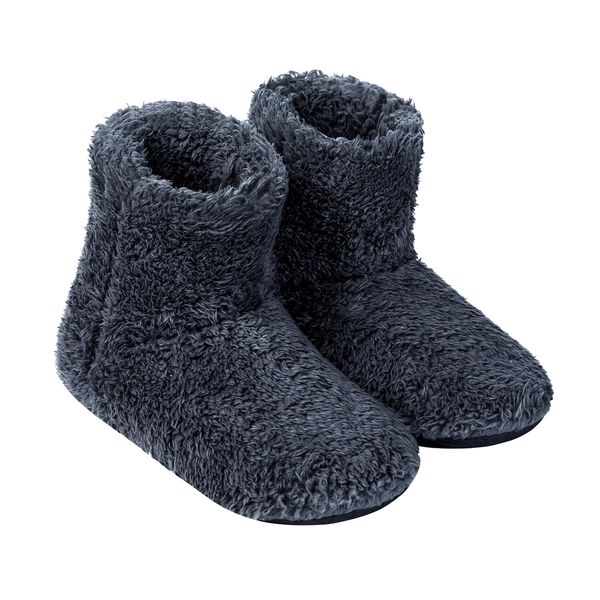 encologi Warm Slippers, Room Shoes, Boa Slippers, Fluffy, Northern Europe, Warm, Cute, For Winter, Protects Against Cold Feets, Washable, Unisex, Anti-Slip, Indoor Shoes, Silent, Heat Retention, blue