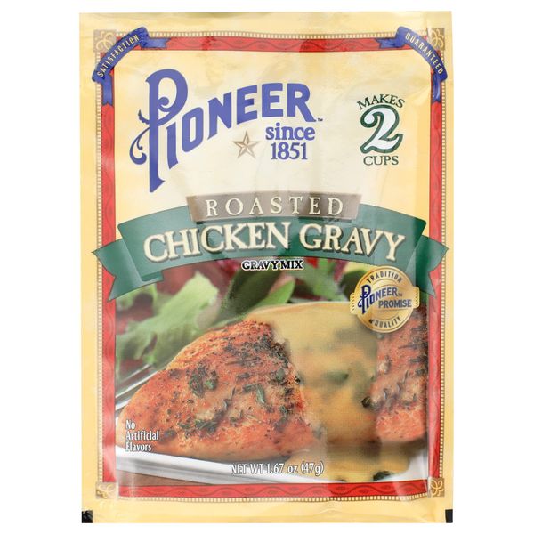 Pioneer Brand Roasted Chicken Gravy Mix Packets 1.67 Oz (Pack of 6)