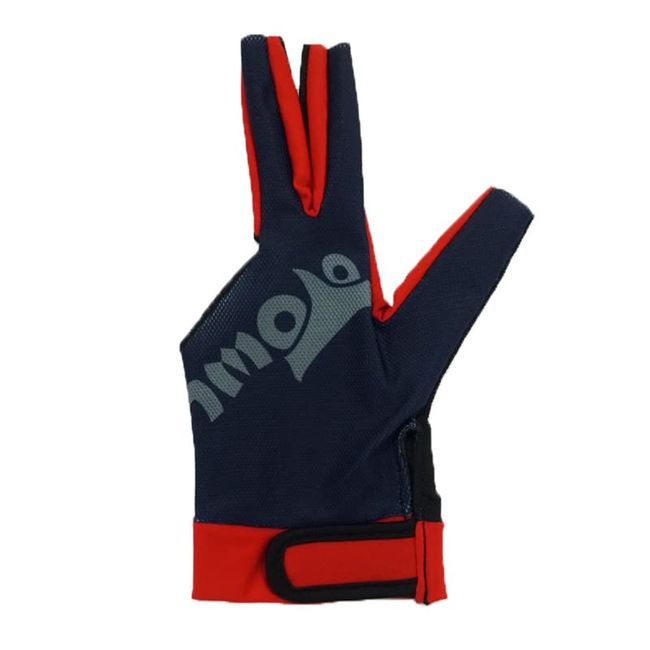 Billiard Gloves OWL Owl Dryer Navy/Red Full Cut S/M Right Handed (OwlGlove Navy/Red S/M) | Billiard Gloves