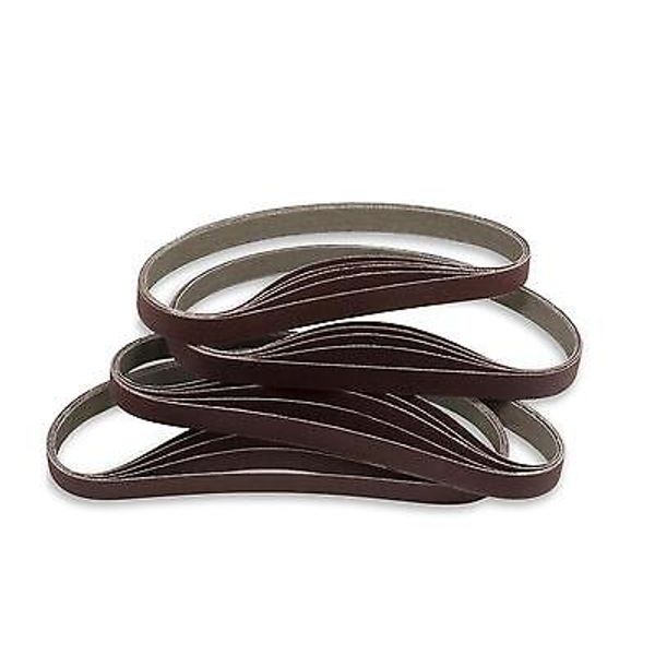 3/4 X 12 Inch Medium P220 Grit Knife Sharpener Sanding Belts, 10 Pack