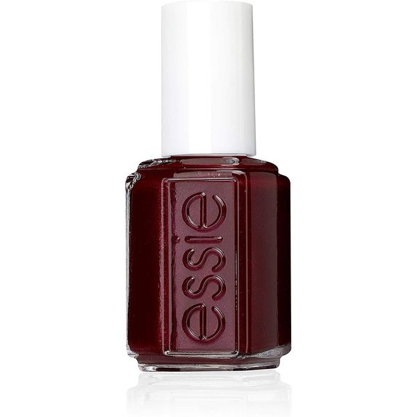 essie Original Nail Polish, 52 thigh high, Dark Red Shimmer Nail Polish, 13.5 ml