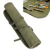 1pcs Artist Paint Brush Holder,22 Slots Canvas Brush Roll-Up Bag Pockets Artist Paint Brush Roll Up Bag Holder,Artist Paint Brush Holder Organizers for Draw Pen Watercolor Oil Brushes(40*32cm,Green)