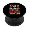 Lustiger Spruch Awesome Oral Surgeon PopSockets mit austauschbarem PopGrip